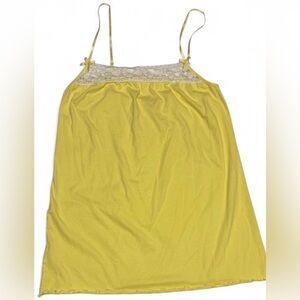 Victoria's Secret Yellow Babydoll with Lace Detail